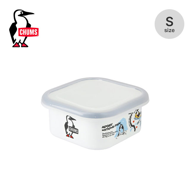 楽天OutdoorStyle サンデーマウンテンチャムス エナメルコンテナS CHUMS Enamel Container S CH62-2035 キッチン用品 タッパー ケース 保存容器 アウトドア フェス キャンプ 【正規品】