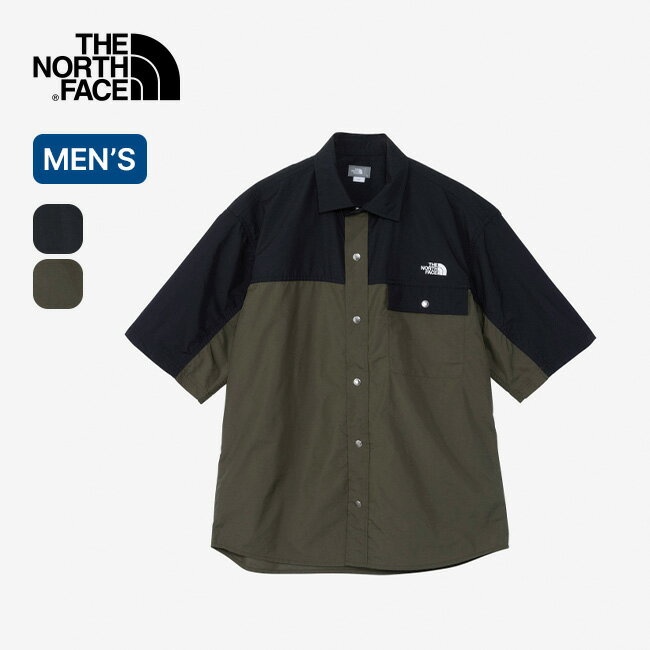 ノースフェイス S/Sヌプシシャツ メンズ THE NORTH FACE S/S Nuptse Shirt NR22331 半袖シャツ トップス おしゃれ キャンプ アウトドア 【正規品】