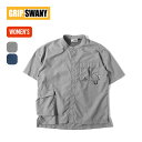 【ラスト1点】グリップスワニー サプレックススタンドカラーシャツ GRIP SWANY SUPPLEX STAND COLLAR SHIRT レディース GSW-34 トップス シャツ カラーシャツ カジュアルシャツ フェス おしゃれ キャンプ アウトドア