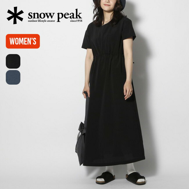 スノーピーク ブリーザブルクイックドライドレス snow peak Breathable Quick Dry Dress レディース SH-24SW001 ワンピ ドレス ロングスカート カジュアル おしゃれ キャンプ アウトドア 