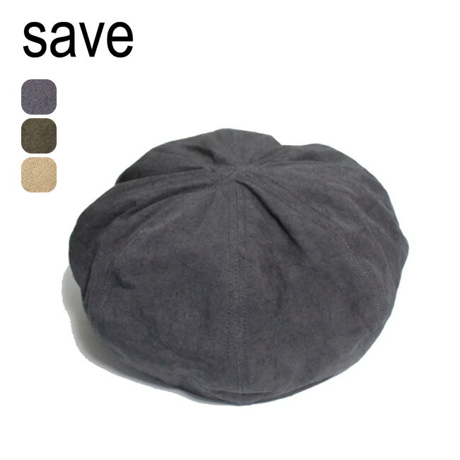セーブ リネンベレー save LINEN BERET メンズ レディース ユニセックス S-14 帽子 ベレー帽 シンプル 洗濯 キャンプ…