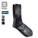 【SALE Max40%OFF】ホーボー タイダイクルーソックスC/N/PU hobo TIE-DYED CREW SOCKS C/N/PU メンズ HB-SO4401 靴下 くつ下 タイダイ柄 クルー丈 おしゃれ キャンプ アウトドア