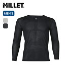 ミレー ドライナミックスルー2 V LS メンズ Millet MIV02100 長袖 ロングスリーブ Vネック メッシュ アンダーウェア スポーツ フィットネ...