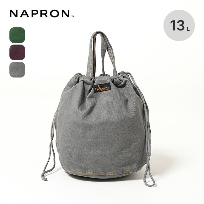 ナプロン ダイドデニムペーシェントバッグ 13L NAPRON NP-PB41 メインバッグ サブバッグ 巾着 キャンプ アウトドア フェス 【正規品】