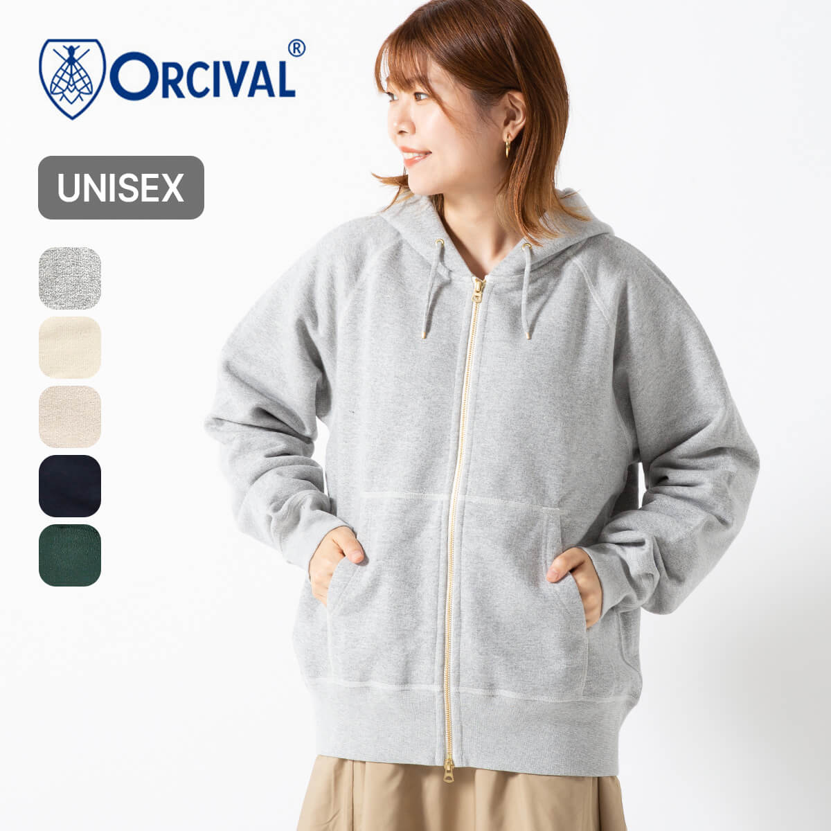 楽天市場】orcival フレンチテリー ジップアップ パーカーの通販 楽天市場】orcival フレンチテリー ジップアップ パーカーの通販