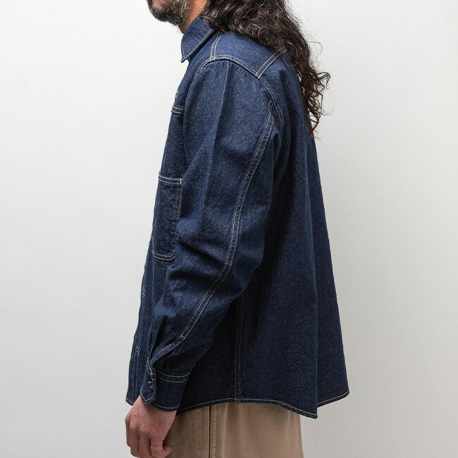 【SALE 20%OFF】【ラスト1点】ゴーヘンプ プリーツワークシャツ GOHEMP PLEATS WORK SHIRTS GHS3134DTO シャツ 襟シャツ トップス 長袖 おしゃれ キャンプ アウトドア canpanera-10104646 OutdoorStyle サンデーマウンテン サンプル画像3