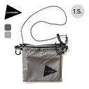 【GWまとめ買いクーポン】アンドワンダー ULサコッシュwithダイニーマ and wander UL sacoche with Dyneema 5745975...