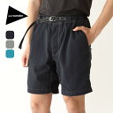 アンドワンダー Nyタフタハイカーショートパンツ and wander Ny taffeta hiker short pants ユニセックス 5745152048 ボトムス ハーフパンツ 短パン フェス レディース おしゃれ キャンプ アウトドア
