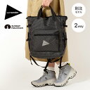 【GWまとめ買いクーポン】アンドワンダー×サンデーマウンテン リップストップ2ウェイトートバッグ and wander×SUNDAY MOUNTAIN rips...