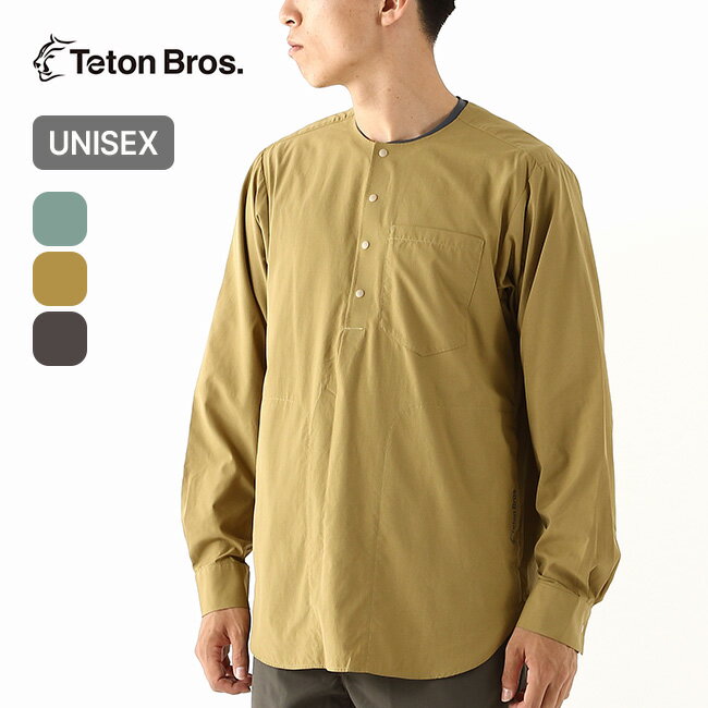 【一部SALE】ティートンブロス ジャーニークルー ユニセックス Teton Bros. メンズ レディース シャツ トップス 長袖 通気性 吸汗速乾 撥水 防...