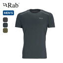 ラブ フォースSS Tee Rab Men's Force Tee メンズ QBL-05 半袖 Tシャツ 速乾性 快適 キャンプ アウトドア