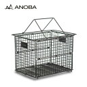 アノバ フォールディングワイヤーバスケット M ANOBA AN113 かご 買い物カゴ 折りたたみ コンパクト キャンプ アウトドア