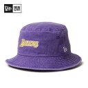 ニューエラ バケット01 NBAアシッドウォッシュ ロサンゼルス・レイカーズ NEW ERA NBA Bucket Hat メンズ レディース ウィメンズ ユニ...