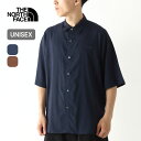 【SALE】ザ・ノース・フェイス ノースフェイス S/Sアローラインシャツ ユニセックス THE NORTH FACE SS ARROWLINE SHIRT メ...