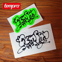TPG×神山 隆二 ロゴステッカー(ホワイト+グリーン2枚1セット) TPG×Ryuji Kamiyama シール ステッカー フェス おしゃれ キャンプ アウトドア