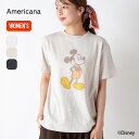 アメリカーナ ミッキー ショートスリーブTシャツ AMERICANA Mickey S/ST ウィメンズ レディース トップス Tシャツ 半袖 ショートスリーブ...