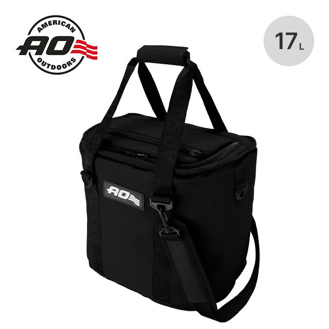 エーオークーラーズ 18パック トランククーラー AO Coolers 18Pack Trunk Cooler AO18BK クーラーボックス トートバッグ 17L ソフトクーラー 軽量 洗いやすい 海水浴 釣り フィッシング キャンプ アウトドア ブラックギア