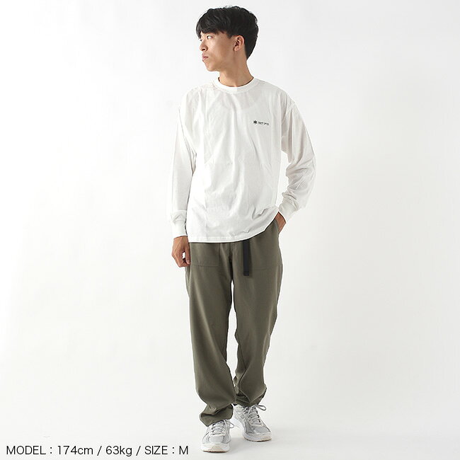 スノーピーク ソフトコットンリラックスドロゴL/S Tシャツ snow peak Soft Cotton Relaxed Logo L/S T-Shirt メンズ レディース ユニセックス TS-25AU010 トップス ロンT 長袖 クルーネック アパレル シンプル おしゃれ キャンプ アウトドア canpanera-10098695 OutdoorStyle サンデーマウンテン サンプル画像2