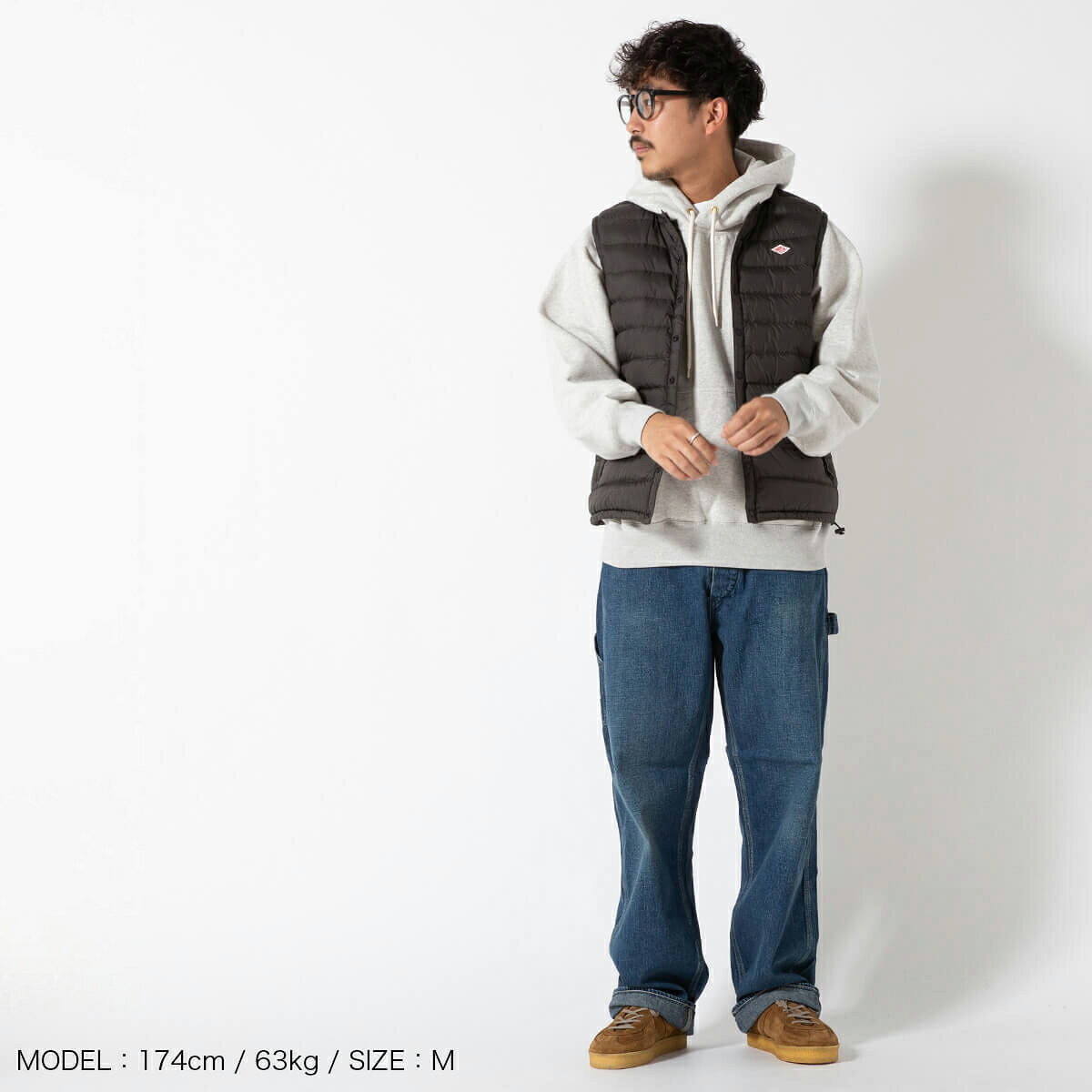 【正規取扱店】ダントン インナーダウンクルーネックベスト ナイロンタフタ DANTON INNER DOWN CREWNECK VEST NYLON TAFFETA メンズ #DT-A0026 RRT ベスト アウター ダウンベスト ジャケット インナー ノーカラー ダウン 防寒 フェス おしゃれ キャンプ アウトドア canpanera-10094330 OutdoorStyle サンデーマウンテン サンプル画像3