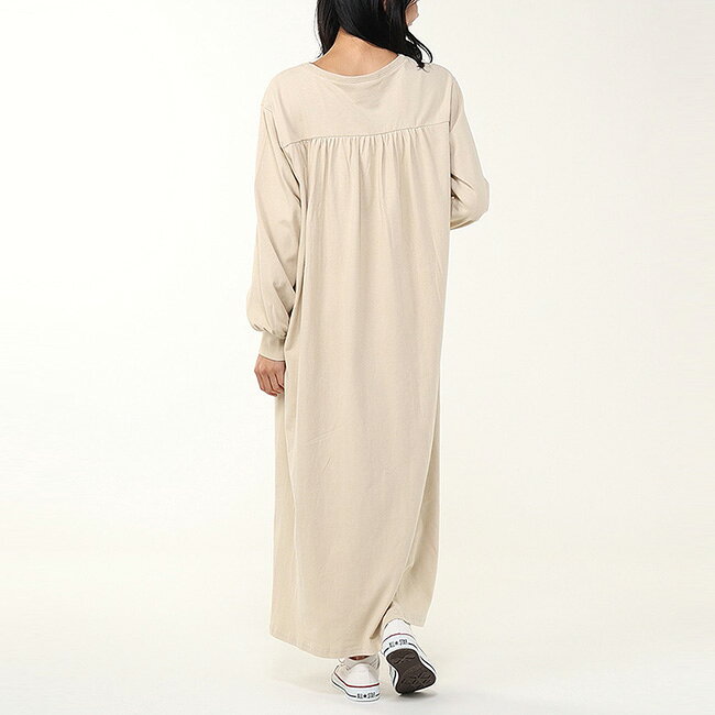 チャムス バッグギャザーブラッシュドL/S Tドレス【ウィメンズ】 CHUMS Back Gather Brushed L/S T-Dress レディース CH18-1361 ワンピース ワンピ ロングワンピース マキシ丈 おしゃれ キャンプ アウトドア canpanera-10101988 OutdoorStyle サンデーマウンテン サンプル画像3