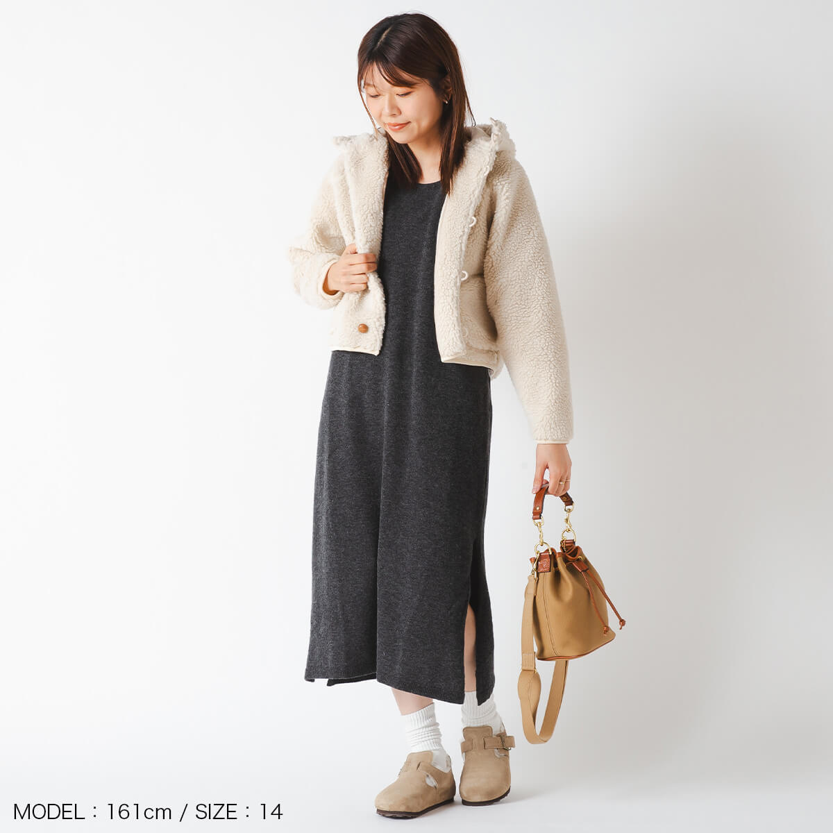 ジムフレックス ボアフーデッドショートジャケット シープボア Gymphlex BOA HOODED SHORT JACKET SHEEP BOA ウィメンズ レディース #GY-A0725 BOA トップス アウター ブルゾン ジャケット フリース フード付き ボア おしゃれ キャンプ アウトドア canpanera-10102502 OutdoorStyle サンデーマウンテン サンプル画像3