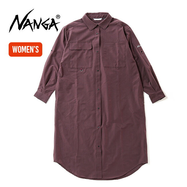 ナンガ ドットエア コンフィーワンピース NANGA NW2412-1H202 ウィメンズ レディース 長袖 シャツ トップス おしゃれ キャンプ アウトドア