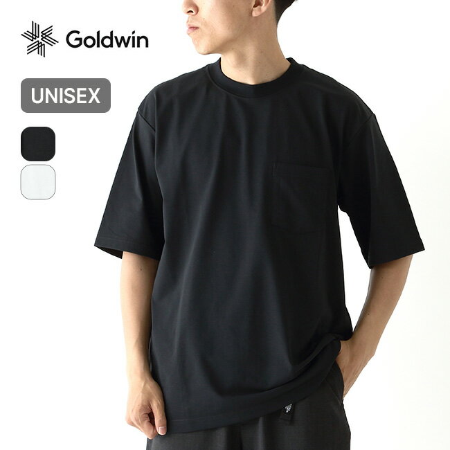 Rakuten - ゴールドウィン オーバーサイズポケットTシャツ ユニセックス GOLDWIN Oversized Pocket TEE メンズ レディース GL65147 トップス 半袖 ハーフスリーブ 5分袖 コットン UVプロテクト シンプル おしゃれ キャンプ アウトドア