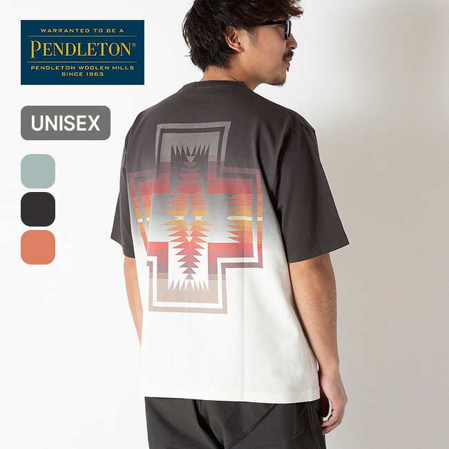 ペンドルトン グラデーションダイバックプリントTee PENDLETON GRADATION DYE BACK PRINT TEE ユニセックス メンズ レディース 6275-4013 ロンT 半袖 Tシャツ カットソー ゆったり おしゃれ キャンプ アウトドア