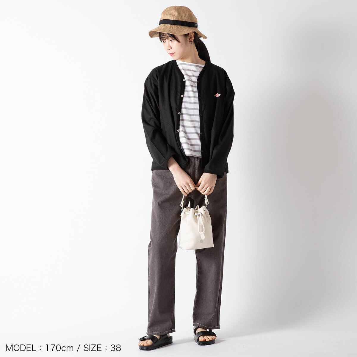 【正規取扱店】 ダントン シャツカーディガン リネンポリエステルクロス DANTON ウィメンズ レディース #DT-B0349 LIP 羽織り 薄手 上着 長袖 麻 軽量 アウター シンプル トップス おしゃれ キャンプ アウトドア canpanera-10104186 OutdoorStyle サンデーマウンテン サンプル画像3