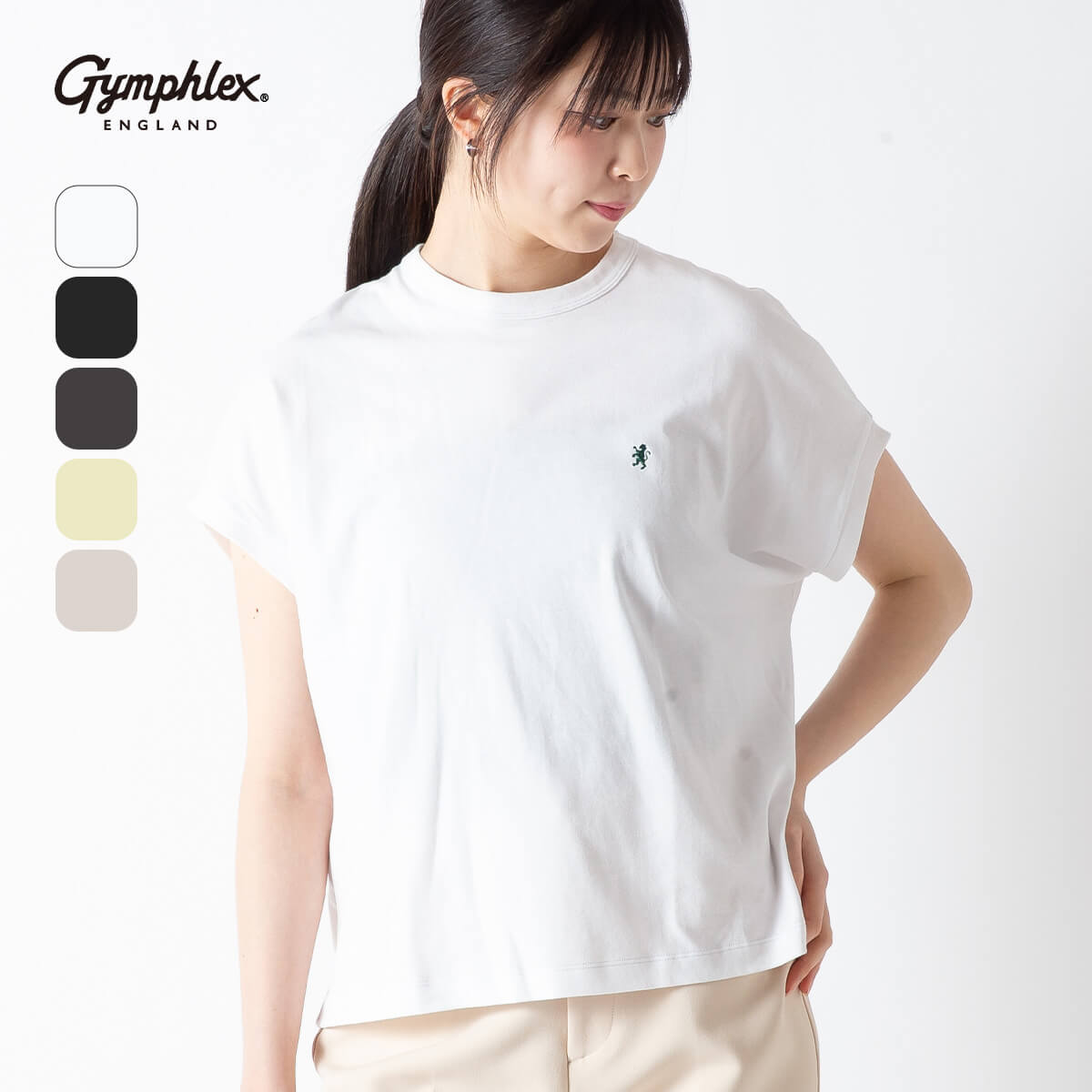ジムフレックス クルーネックスリーブレスP.O. インターロック Gymphlex CREW NECK SLEEVELESS P.O. ウィメンズ レディース #GY-C0361 FLK トップス カットソー Tシャツ 半袖 セミフレンチスリーブ おしゃれ キャンプ アウトドア canpanera-10095903 OutdoorStyle サンデーマウンテン パッケージ画像