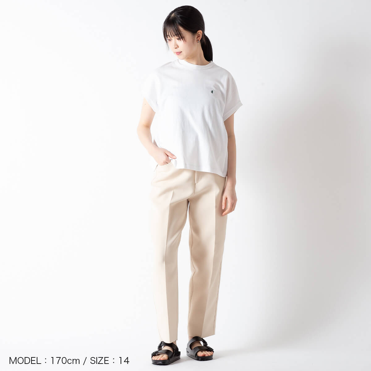 ジムフレックス クルーネックスリーブレスP.O. インターロック Gymphlex CREW NECK SLEEVELESS P.O. ウィメンズ レディース #GY-C0361 FLK トップス カットソー Tシャツ 半袖 セミフレンチスリーブ おしゃれ キャンプ アウトドア canpanera-10095903 OutdoorStyle サンデーマウンテン サンプル画像3