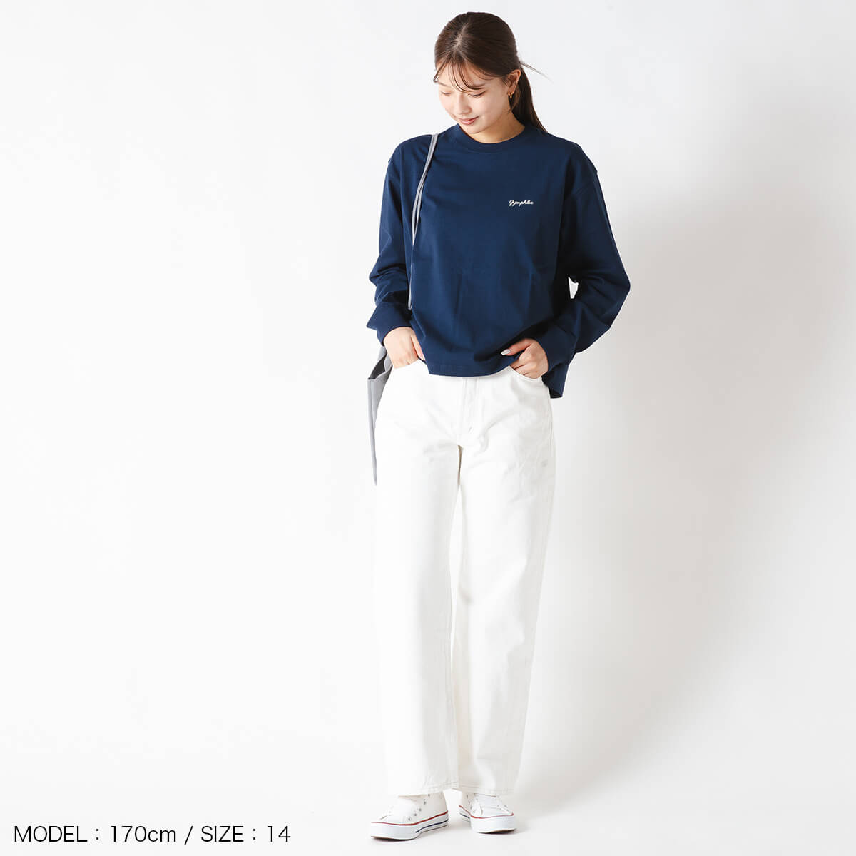 ジムフレックス クルーネックP.O. 16/-コットンジャージー Gymphlex CREW NECK P.O. 16/- COTTON JERSEY ウィメンズ レディース #GY-C0486 HKT トップス 長袖 ロングスリーブ ロングTシャツ ロンT カットソー おしゃれ キャンプ アウトドア canpanera-10101956 OutdoorStyle サンデーマウンテン サンプル画像3