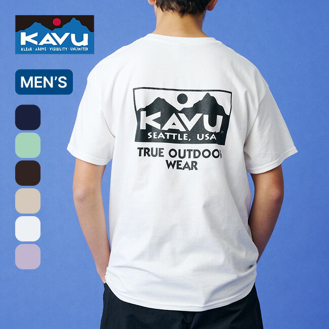 カブー トゥルーロゴTee KAVU TRUE LOGO Tee メンズ 19822465 Tシャツ 半袖シャツ おしゃれ キャンプ アウトドア