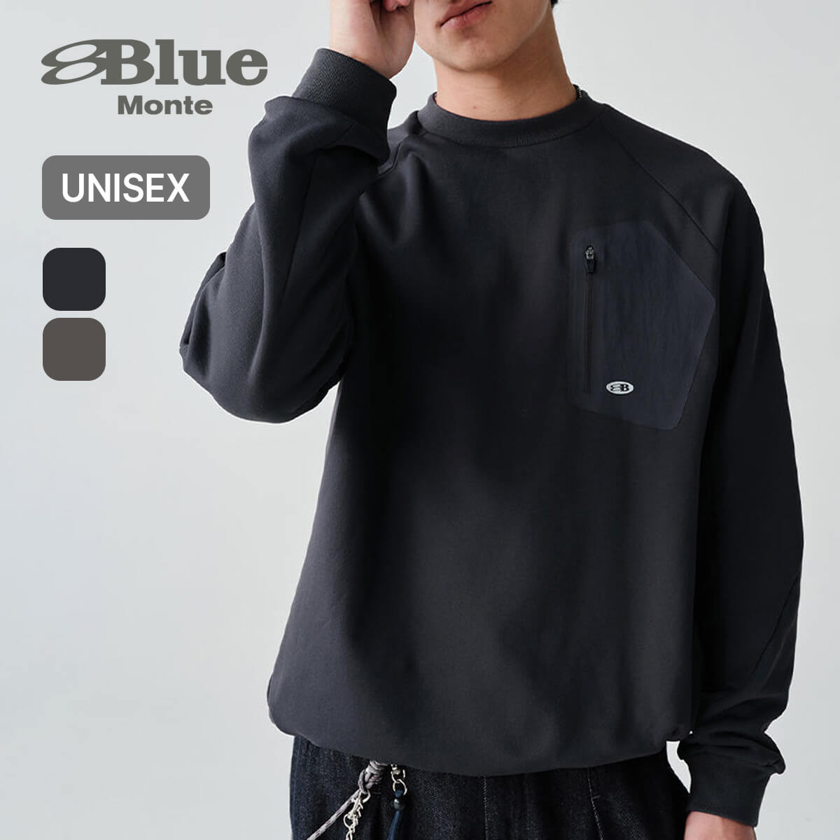 Other - ブルーモンテ ジップポケット付き裏起毛シャツ BLUE MONTE ユニセックス メンズ ウィメンズ レディース 25BLWY022 トップス 長袖 トレーナー おしゃれ キャンプ アウトドア