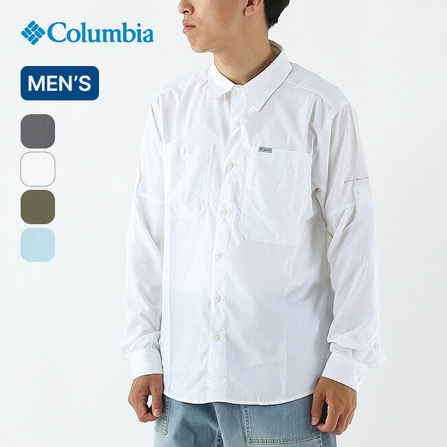 【SALE】コロンビア シルバーリッジユーティリティ2ロングスリーブシャツ メンズ Columbia Silver Ridge&trade; Utility II LS Shirt AE3465 トップス 長袖 カジュアルシャツ 登山 トレッキング ハイキング 日帰り 速乾 UVカット おしゃれ キャンプ アウトドア