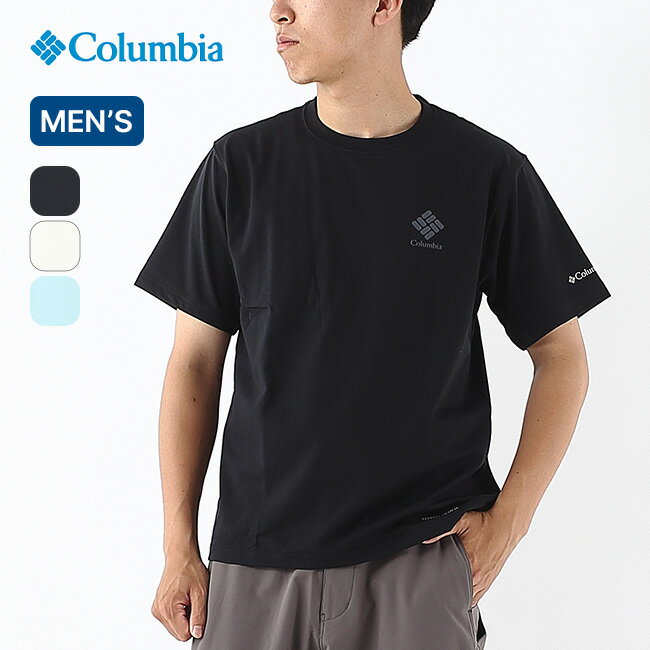 【SALE Max20%OFF】コロンビア ワイルドステップパスグラフィックショートスリーブTシャツ メンズ Columbia Wildstep Path&trade; Graphic SS Tee PG0005 ティシャツ 半袖 カットソー フェス 速乾 吸汗 UVカット 紫外線対策 タウンユース おしゃれ キャンプ アウトドア