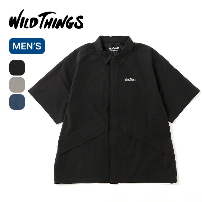 Rakuten - 【SALE Max20%OFF】ワイルドシングス イラスティックナイロンデナリシャツ WILD THINGS ELASTIC NYLON DENALI SHIRT メンズ WT26035AD 半袖シャツ トップス UVカット 吸水速乾 ストレッチ ミリタリー おしゃれ キャンプ アウトドア