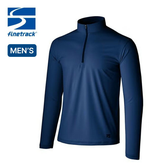 Rakuten - ファイントラック ドラウトシェードジップネック メンズ finetrack FMM1903 トップス 長袖 ベースレイヤー 速乾 吸汗 ドライ 登山 キャンプ アウトドア