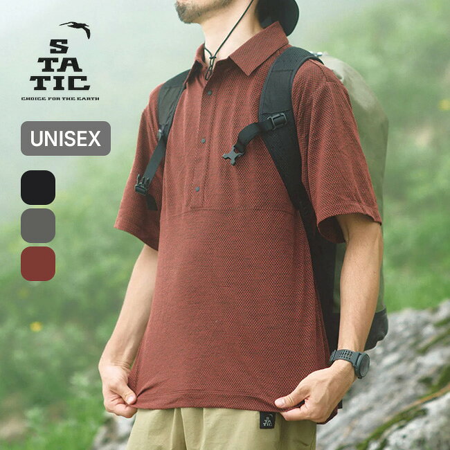 Rakuten - スタティック ロストレイクポロ STATIC LOST LAKE POLO ユニセックス メンズ ウィメンズ レディース 106301 Tシャツ ティシャツ 半袖 カットソー トップス おしゃれ キャンプ アウトドア