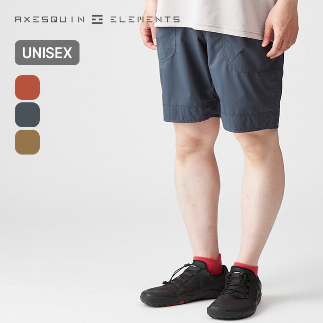 Rakuten - 【SALE Max20%OFF】アクシーズクインエレメンツ 軽くてサラサラなショーツ AXESQUIN ELEMENTS メンズ レディース ユニセックス 022030 ボトムス ハーフパンツ 短パン タウンユース ハイキング 登山 速乾 軽量 シンプル おしゃれ キャンプ アウトドアウェア