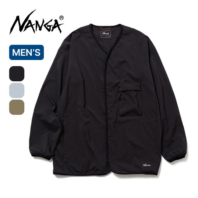 ナンガ PLCエクスカーションカーディガン NANGA PLC EXCURSION CARDIGAN メンズ N2500-1T405A アウター トップス 羽織り パッカブル UVカット 吸水 速乾 軽量 おしゃれ キャンプ アウトドア