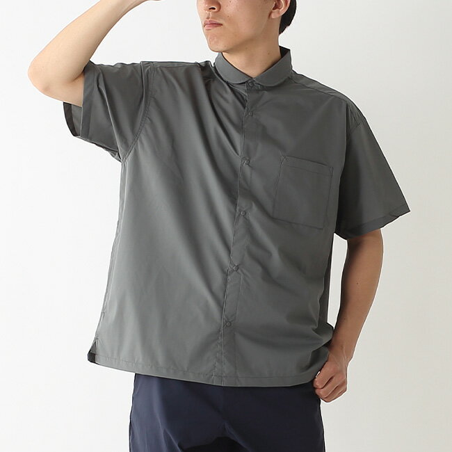 【SALE Max20%OFF】アクシーズクインモディファイド ヘリウムS/Sシャツ AXESQUIN m...