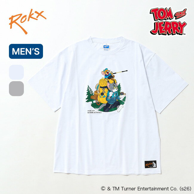 Rakuten - ロックス×トム＆ジェリー トレッキングTEE ROKX×Tom＆Jerry trekking T-shirt メンズ RXMS264218 トップス Tシャツ カットソー プルオーバー 半袖 フェス おしゃれ キャンプ アウトドア