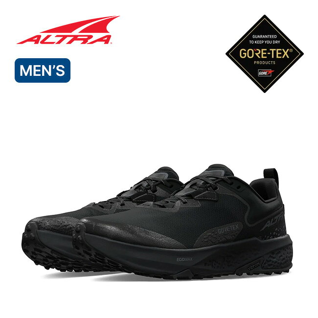 アルトラ ティンプ6 ゴアテックス メンズ ALTRA TIMP 6 GTX AL0A85SP0011 靴 スニーカー シューズ カジュアル クッション トレイルランニング GORE-TEX 黒 ブラック ハイキング 登山 おしゃれ キャンプ アウトドア