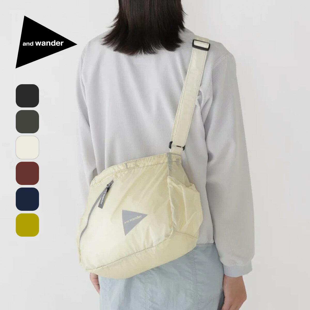 【新品タグ付】and wander sil ショルダーバッグ グリーン 軽量 楽天市場】and wander sil sacocheの通販