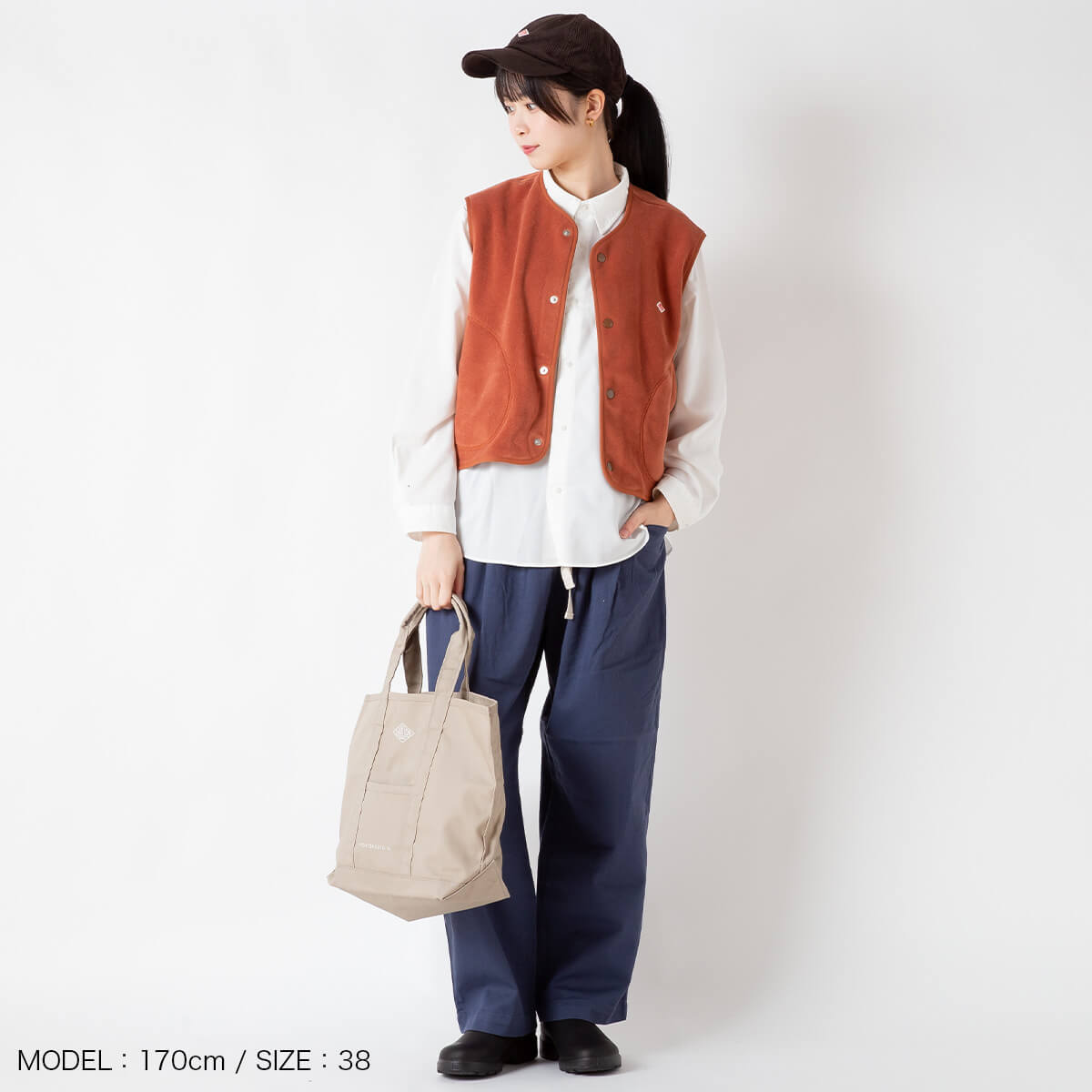 【正規取扱店】 ダントン フリースカラーレスベスト フリース DANTON WOMEN'S FLEECE COLLARLESS VEST ウィメンズ レディース #DT-A0521 トップス アウター ベスト ノーカラー フリース フェス おしゃれ キャンプ アウトドア canpanera-10094668 OutdoorStyle サンデーマウンテン サンプル画像3