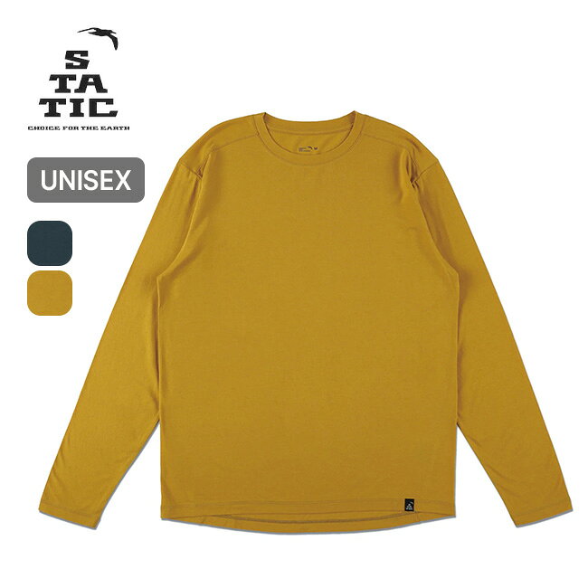 スタティック フォージウールT L/S STATIC FORGE WOOL L/S メンズ レディース ユニセックス 136210 トップス Tシャツ ロンT 長袖 メリノウール 高強度 シンプル タウンユース ジム 登山 旅行 トラベル キャンプ アウトドア