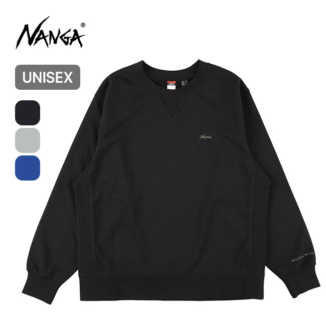 ナンガ ドライミックステリークルースウェット NANGA DRY MIX TERRY CREW SWEAT メンズ レディース ユニセックス N2530-1K101A トップス カットソー プルオーバー 長袖 軽量 速乾 フェス おしゃれ キャンプ アウトドア