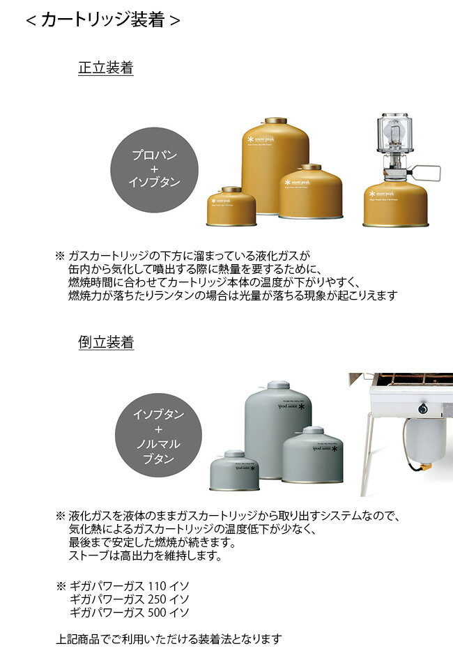 スノーピーク ギガパワーガス110プロイソ snow peak GigaPower Fuel 110 Pro GP-110GR ガス バーナー ストーブ ガスカートリッジ キャンプ アウトドア フェス【正規品】通販格安セール情報 楽天 通販