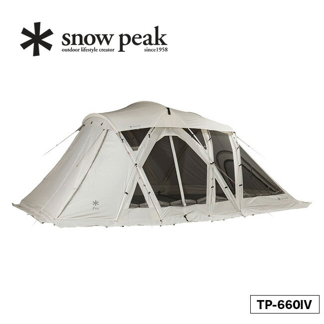 【SALE 10 OFF】スノーピーク リビングシェルロング Pro. アイボリー snow peak TP-660IV テント シェルター キャンプ 宿泊 6人用 アウトドア 【正規品】